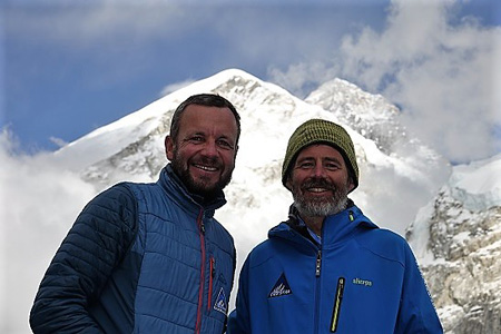 Markus und Hannes vor dem Gipfelaufstieg