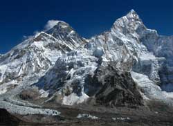 Mt Everest und Nuptse