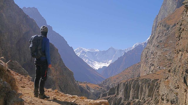 Annapurna Gebirge am Trek nach Manang