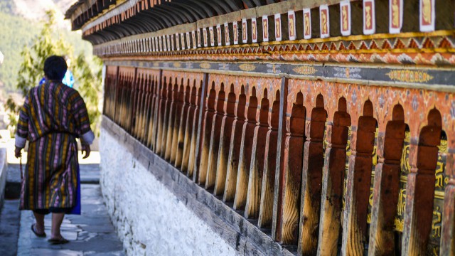 Bhutan Gebetsmühlen Thimphu