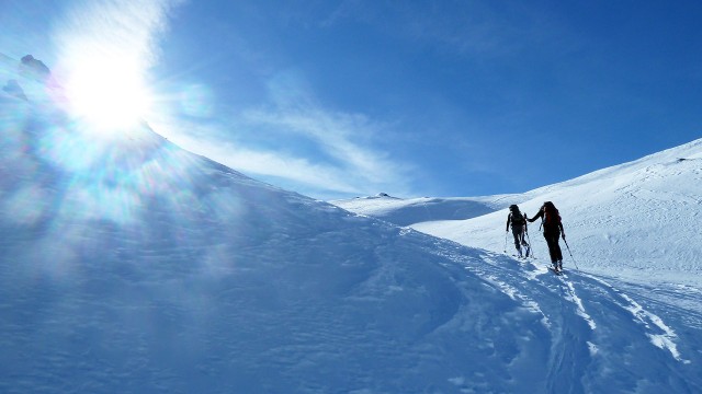 Kärnten Skitour aufstieg