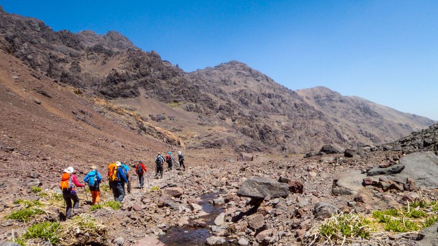 Wanderung im hohen Atlas in Marokko