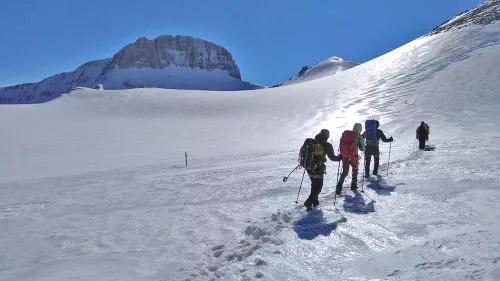 Aufstieg zum Gipfel des Olymp in Griechenland Skitour Olymp aufstieg zum Gipfel