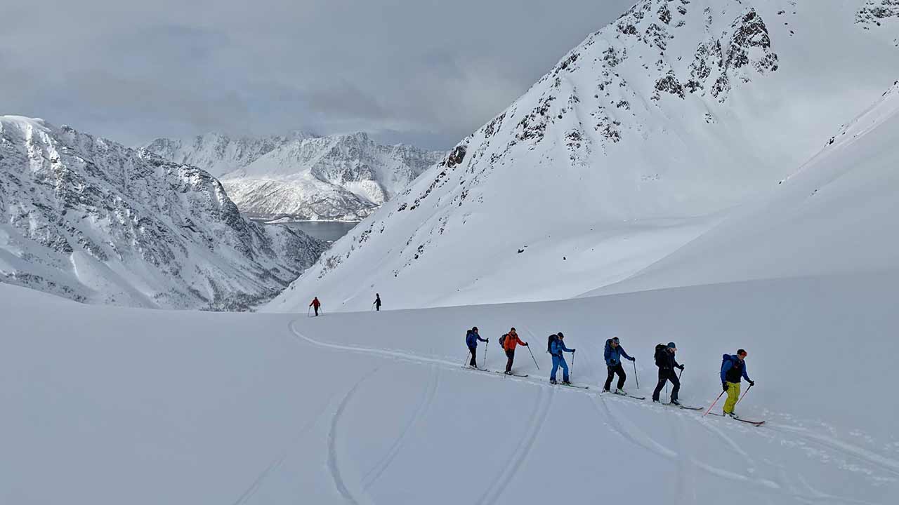 Richtung Gpfel des Middagstinden