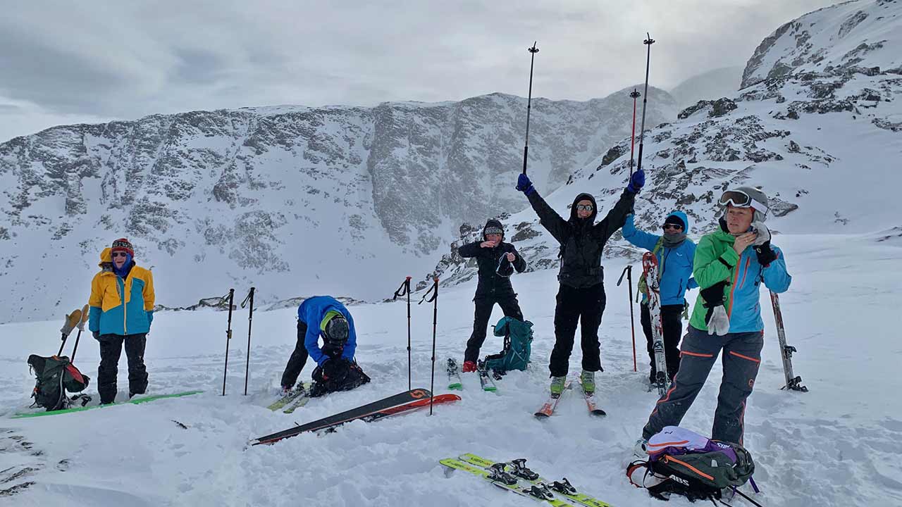 Der Gipfel von unserer heutigen Skitour