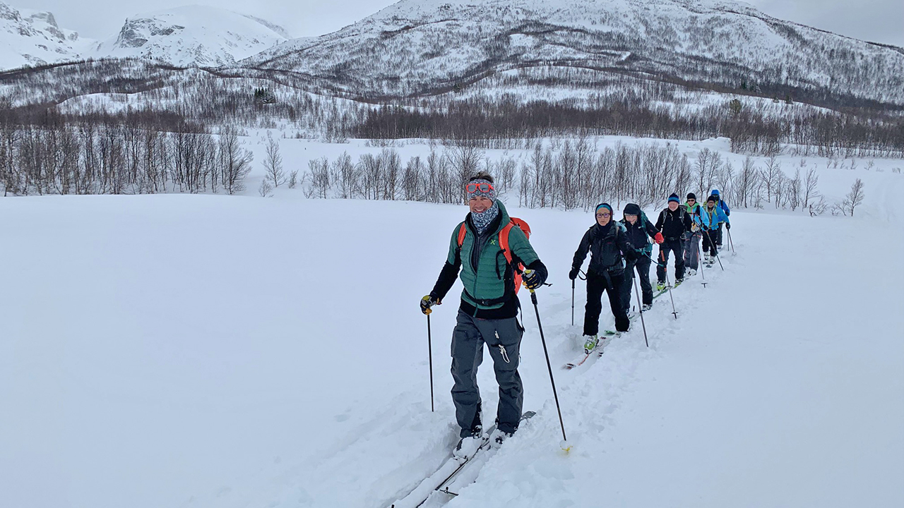 Aufstieg auf den Laslettind